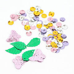 Аппликация пайетками 3D «Панда» - Фото 5