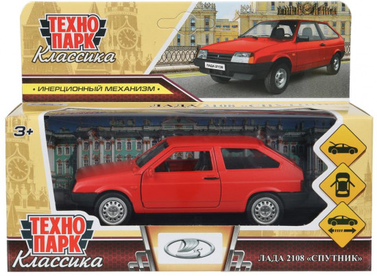 Модель металлическая инерционная «Lada-2108 Спутник»