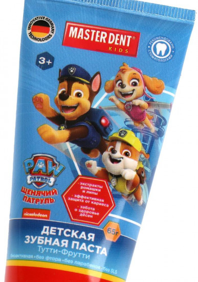 Зубная паста для детей «Щенячий патруль»