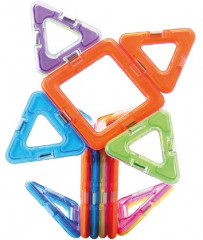 Конструктор магнитный «12 квадратов, 8 треугольников» - Фото 1