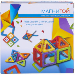 Конструктор магнитный «12 квадратов, 8 треугольников» - Фото 4