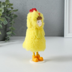 Кукла интерьерная текстильная «Девочка в костюме цыплёнка» - Фото 2