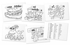 Раскраска-игра (мини). English. Сочетания согласных букв - Фото 2