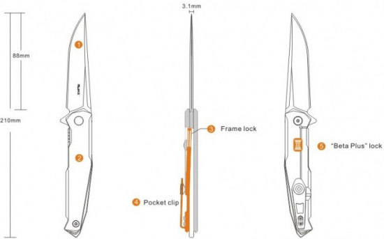Нож «Ruike P108-SF»