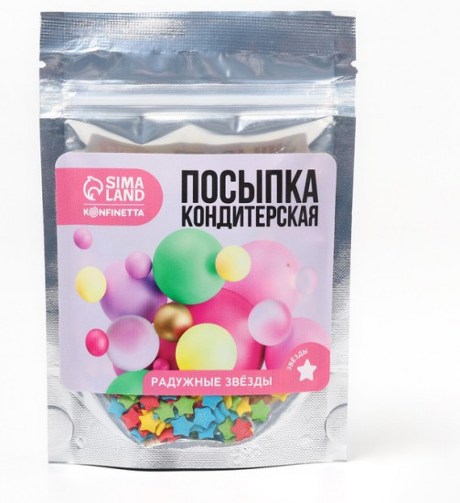 Посыпка кондитерская мягкая, разноцветный