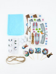 Набор для украшения кулича на Пасху «Зайки» - Фото 2