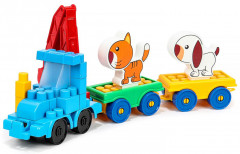 Конструктор «Синий Трактор и тележки с животными» - Фото 1