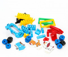 Конструктор «Синий Трактор и тележки с животными» - Фото 8