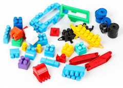 Конструктор «Синий Трактор и тележка с буквами» - Фото 2