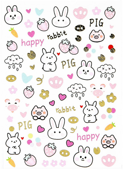 Наклейки для ногтей 2D «Cute Collection»