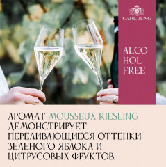 Шампанское безалкогольное белое сухое «Mousseux Riesling» - Фото 5