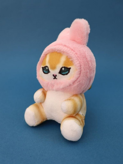 Игрушка-брелок «Orange cat hare hat»