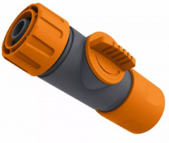 Быстросоединяемая муфта с краном для шланга 1/2" - Фото 1