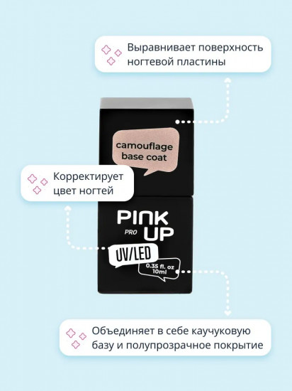 Покрытие для ногтей базовое камуфлирующее «Camouflage Base Coat», оттенок 06
