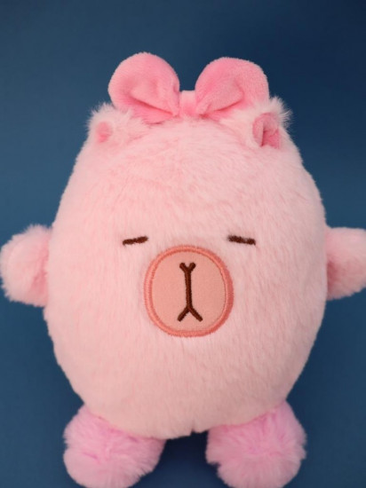 Игрушка мягкая «Capy pink hair band»