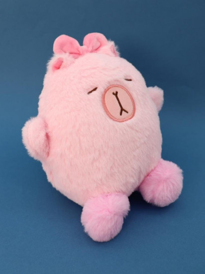 Игрушка мягкая «Capy pink hair band»