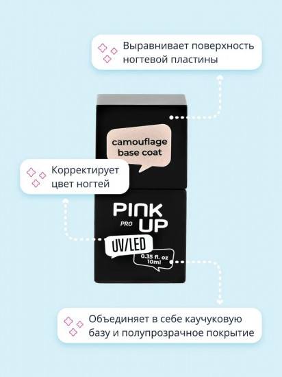 Покрытие для ногтей базовое камуфлирующее «Camouflage Base Coat», оттенок 09