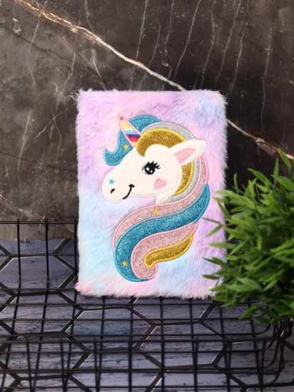 Блокнот плюшевый «Unicorn head»