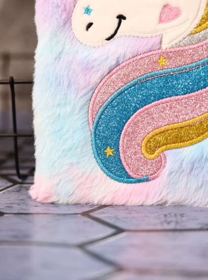 Блокнот плюшевый «Unicorn head»