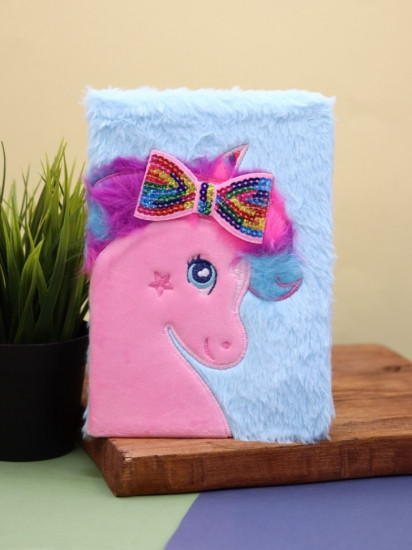 Блокнот плюшевый «Unicorn bow»