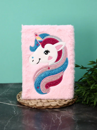 Блокнот плюшевый «Unicorn head»
