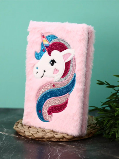 Блокнот плюшевый «Unicorn head»