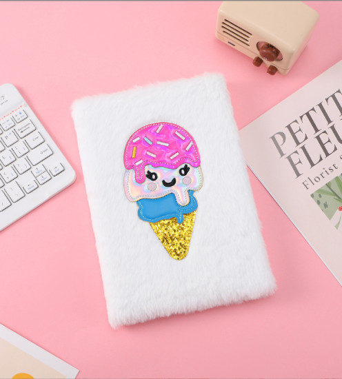 Блокнот плюшевый «Ice cream»