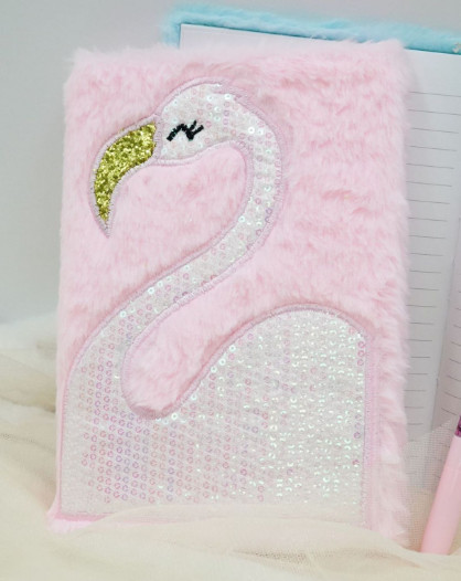 Блокнот плюшевый «Flamingo»