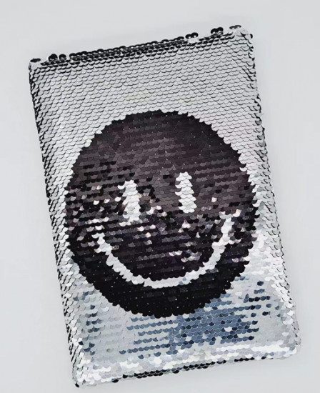 Блокнот с пайетками «Smile»