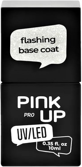 Покрытие для гель-лака базовое светоотражающее UV/LED «Flashing Base Coat», оттенок 02