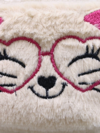 Блокнот плюшевый «Heart Glasses pink»