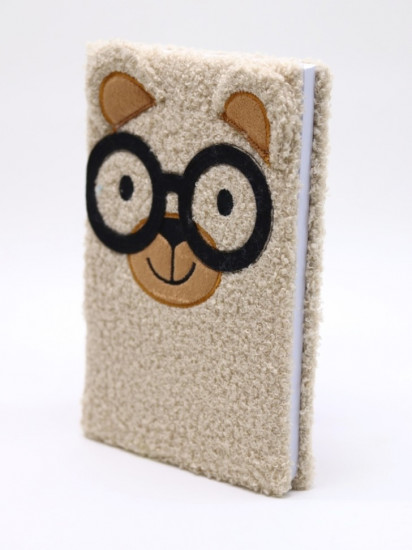 Блокнот плюшевый «Bear with glasses»