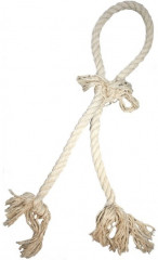 Игрушка для собак «Канат-кольцо с 2 хвостами» - Фото 1