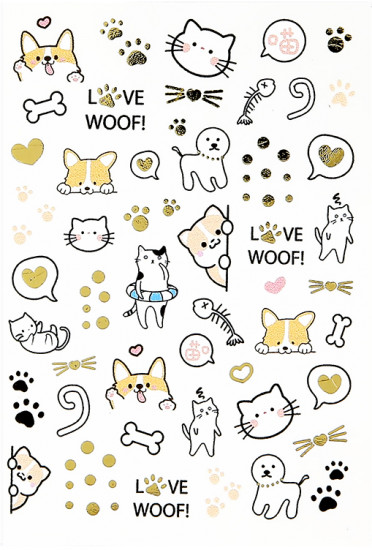 Наклейки для ногтей переводные 2D «Cute Collection»