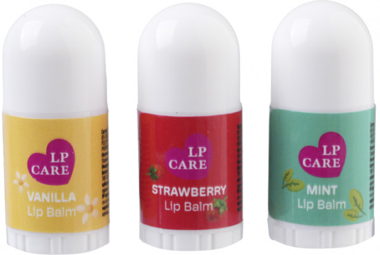 Набор бальзамов для губ «Strawberry, Vanilla, Mint»