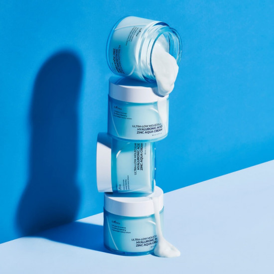 Крем для лица «Ultra-low molecular hyaluronic acid zinc aqua cream»