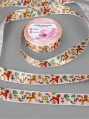 Лента атласная «Лошадки» - Фото 1