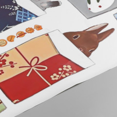 Наклейка интерьерная «Зайки в носочках» - Фото 1