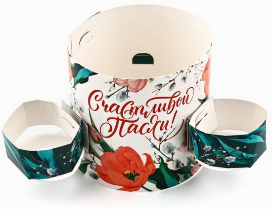 Ободок для кулича с местом под яйца «Счастливой Пасхи»