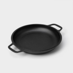 Кастрюля чугунная с крышкой-сковородой - Фото 4