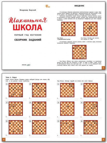 Шахматная школа. Первый год обучения