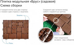 Плитка модульная садовая «Брус» - Фото 10