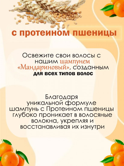 Шампунь для волос «Мандариновый»