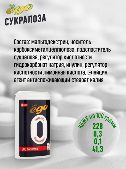 Подсластитель «Сукралоза»