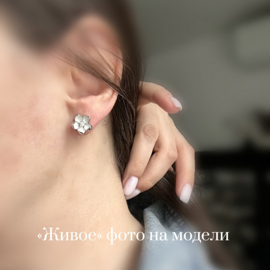 Серьги-пусеты женские «Вишня»