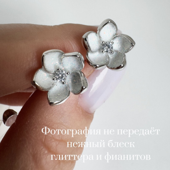 Серьги-пусеты женские «Вишня»