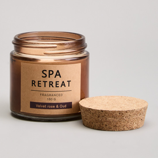Свеча ароматизированная в стакане «Velvet rose & oud»