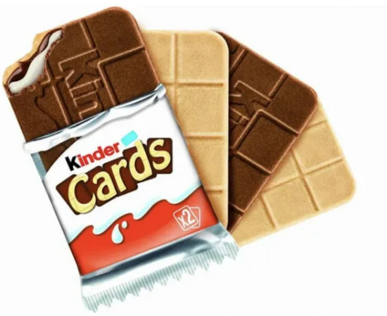 Печенье вафельное с молочным шоколадом и какао начинкой «Cards»