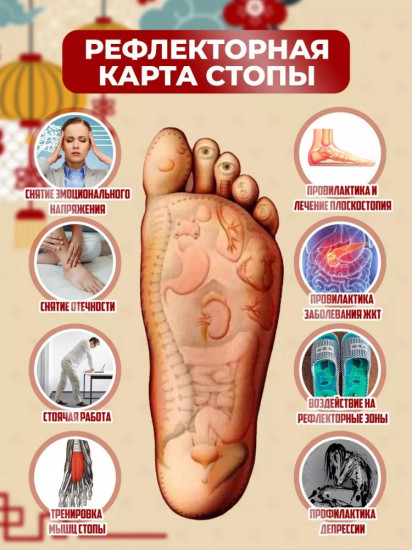 Массажные тапочки акупунктурные «Шиацу»