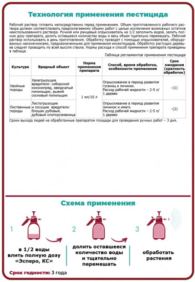 Средство от вредителей «Эсперо»